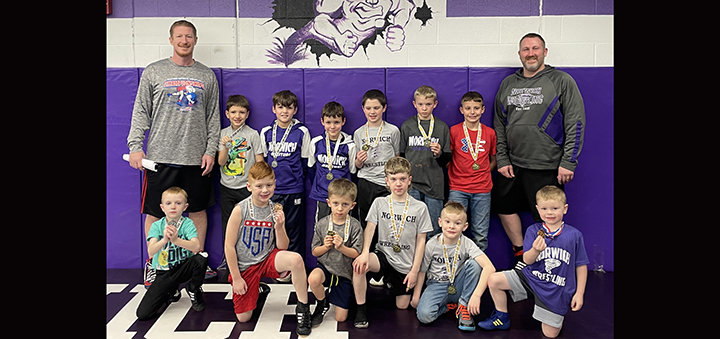 Norwich Pee-Wee Wrestlers compete in Chenango Forks Tournament